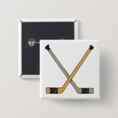 Hockey-Stöcke Button (Vorne & Hinten)