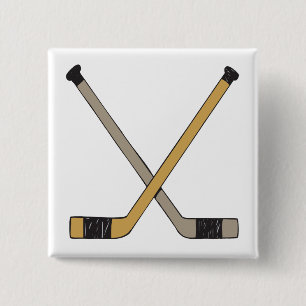 Hockey-Stöcke Button