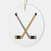 Hockey-Stöcke Keramik Ornament (Links)