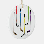 Hockey-Stöcke Keramikornament (Rechts)