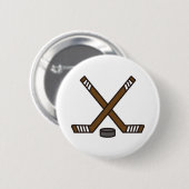 Hockey-Stöcke und Kobold Button (Vorne & Hinten)
