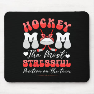 Hockey Süße Mutter Stressigste Position Muttertag Mousepad