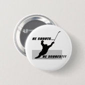 Hockey-T - Shirts und Geschenke Button (Vorne & Hinten)