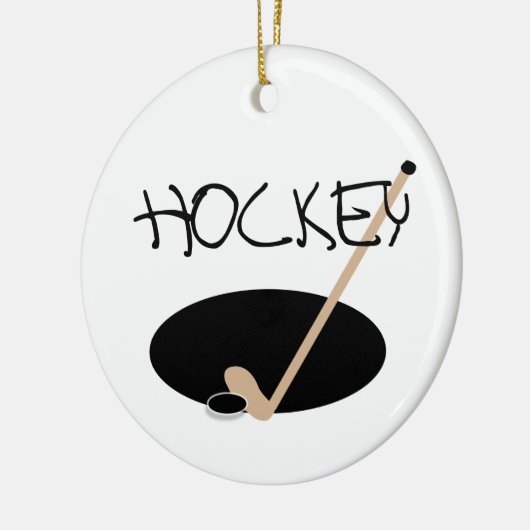 HOCKEY T - Shirts und Geschenke Keramik Ornament (Links)