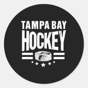 Hockey Tampa Bay Throwback Blue TB Retro Tampa Bay Runder Aufkleber