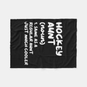 Hockey Tante Definition Funny Amp; Sassy Sports Fleecedecke (Vorderseite (Horizontal))