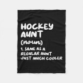 Hockey Tante Definition Funny Amp; Sassy Sports Fleecedecke (Vorderseite)