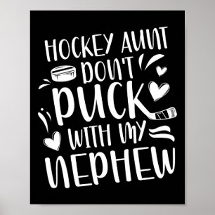 Hockey-Tante eines Hockeyspielers Lustige Hockey-T Poster