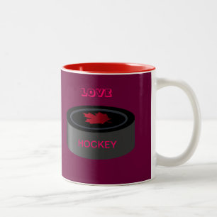 Hockey-Tasse. Zweifarbige Tasse