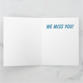 Hockey-Team mit guter Trainer Karte (Innenseite)