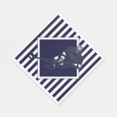 Hockey-Team Serviette (Ecke)