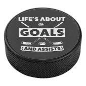 Hockey Team Spirit Quote Tee Eishockey Puck (3/4)