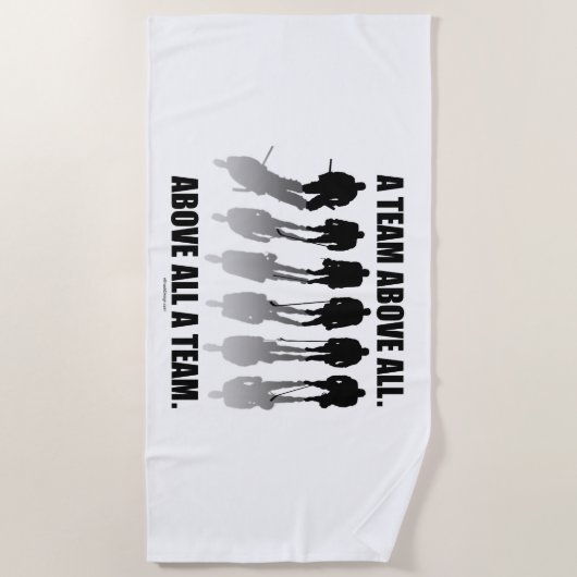 Hockey-Team über alles Strandtuch (Vorderseite)