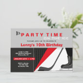 Hockey-Thema Einladung (Stehend Vorderseite)