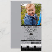 Hockey Ticket Geburtstag Einladung (Vorne/Hinten)