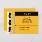 Hockey Ticket Wedding RSVP (Vorne/Hinten)