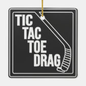 Hockey Toe Drag Keramikornament (Rückseite)