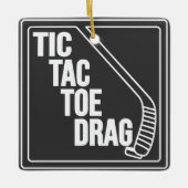 Hockey Toe Drag Keramikornament (Vorderseite)