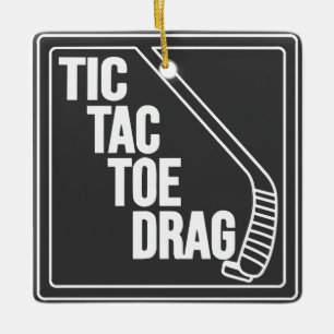 Hockey Toe Drag Keramikornament