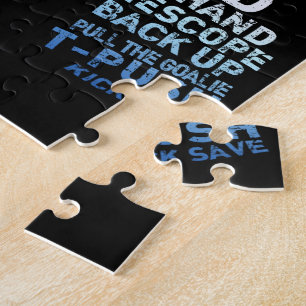 Hockey-Tormann-Puzzle Puzzle