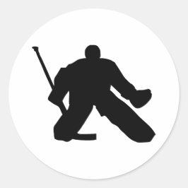 Hockey - Tormann Runder Aufkleber