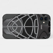 Hockey-Tormann-Sturzhelm Case-Mate iPhone Hülle (Rückseite (Horizontal))