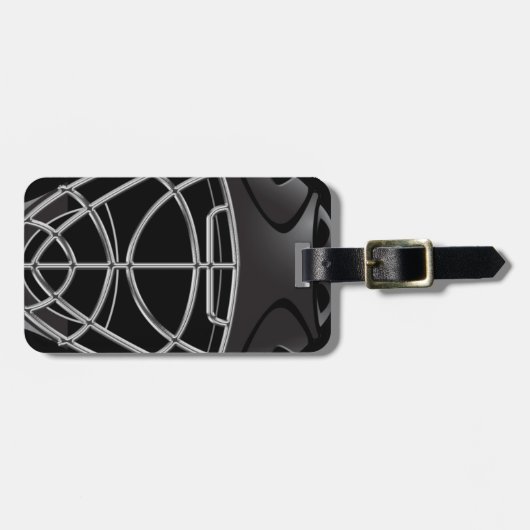 Hockey-Tormann-Sturzhelm Gepäckanhänger (Vorderseite horizontal)