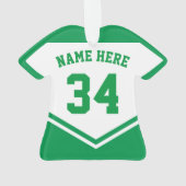 Hockey-Tormann-Verzierung Namen-u. Zahl-Jerseys Ornament (Rückseite)