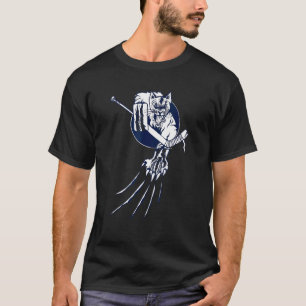 Hockey Torwart Bestie im Tor Eis Panther Katze Kou T-Shirt