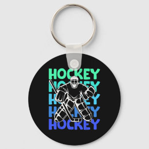 Hockey Torwart Eishockey Kinder Jungen Jugend Männ Schlüsselanhänger