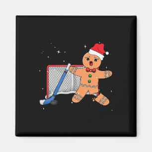 Hockey Torwart Ingwerbrot Torwart Lustiger Weihnac Magnet