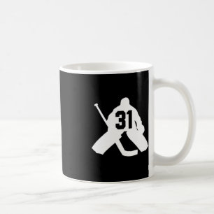 Hockey Torwart Nummer Einunddreißig 31 Kaffeetasse