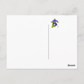 Hockey-Torwart Postkarte (Rückseite)