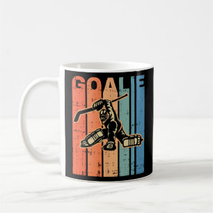 Hockey Torwart Spieler Retro Vintage Sportliebhabe Kaffeetasse