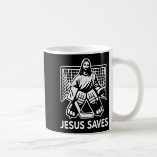 Hockey Torwart Torhüter Jesus rettet christlichen Kaffeetasse