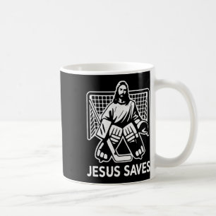 Hockey Torwart Torhüter Jesus rettet christlichen Kaffeetasse