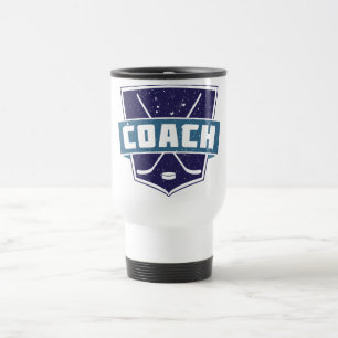 Hockey-Trainer-Schild-Design Reisebecher