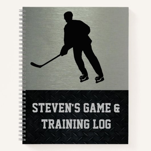 Hockey Training Logbuch Notizblock (Vorderseite)