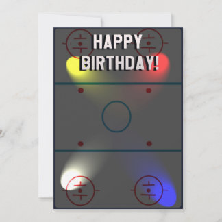 Hockey Trivia Birthday Card Feiertagskarte