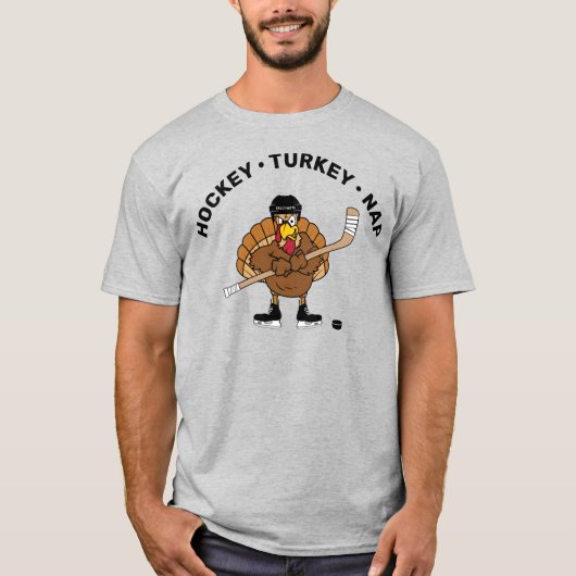 Hockey Türkei Nickerchen Erntedank T - Shirt (Vorderseite)