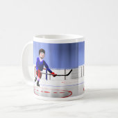 Hockey-Überstunden des Vaters Kaffeetasse (Vorderseite Links)