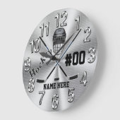 Hockey-Uhr für große Geschenke für Hockey-Spieler Große Wanduhr (Winkel)