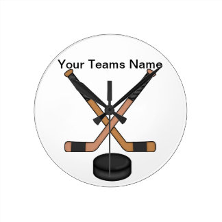 Hockey-Uhr Runde Wanduhr