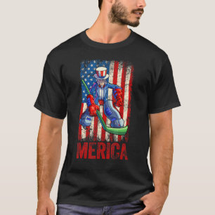 Hockey Uncle Sam 4. Juli Jungs Männer Amerikaner U T-Shirt