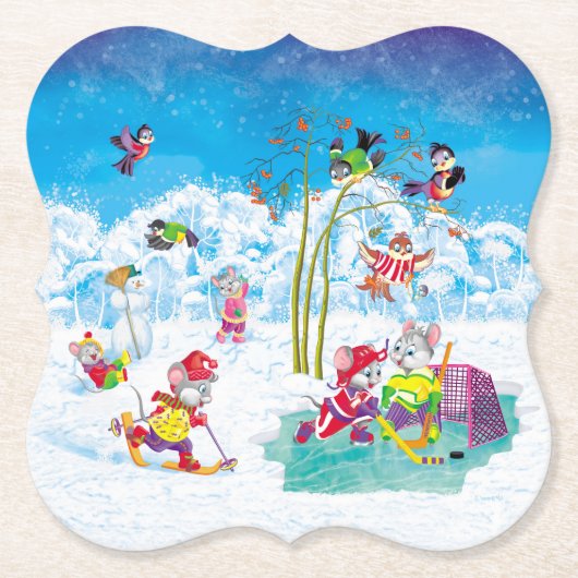 Hockey Untersetzer (Vorderseite)