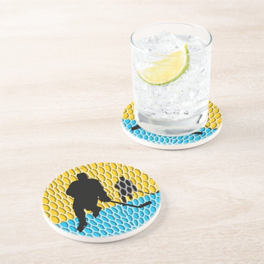 Hockey-Untersetzer Sandstein Untersetzer (Seite)