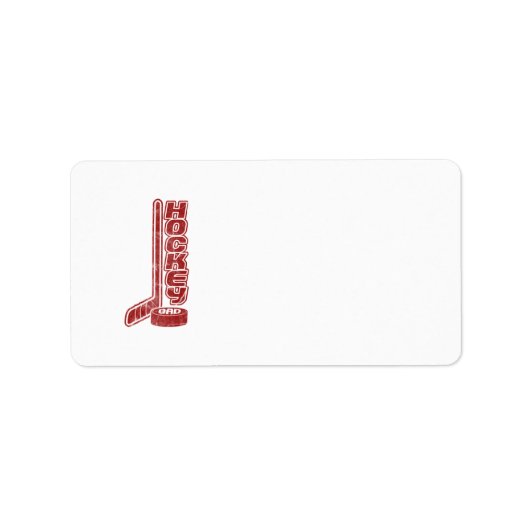 Hockey Vater Address Labels Adressaufkleber (Vorne)