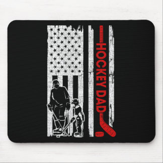 Hockey Vater American Flag Vatertag Geschenk für H Mousepad