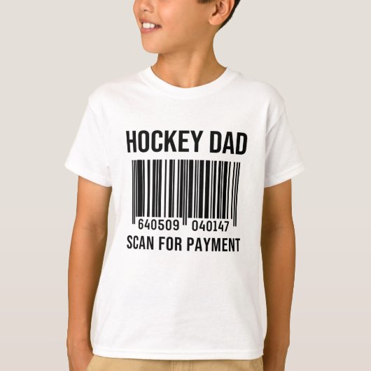 Hockey Vater auf Zahlungsabfrage Vater Vatertag T-Shirt (Vorderseite)