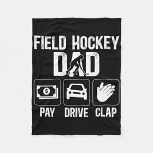 Hockey-Vater-Bezahlungsaktion Klatschen Field Hock Fleecedecke
